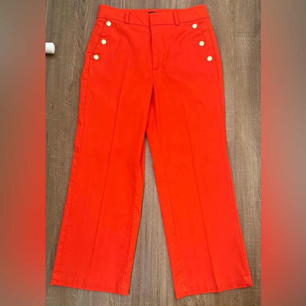 Ann Taylor Factory High Rise Wide Leg Cropped Pants